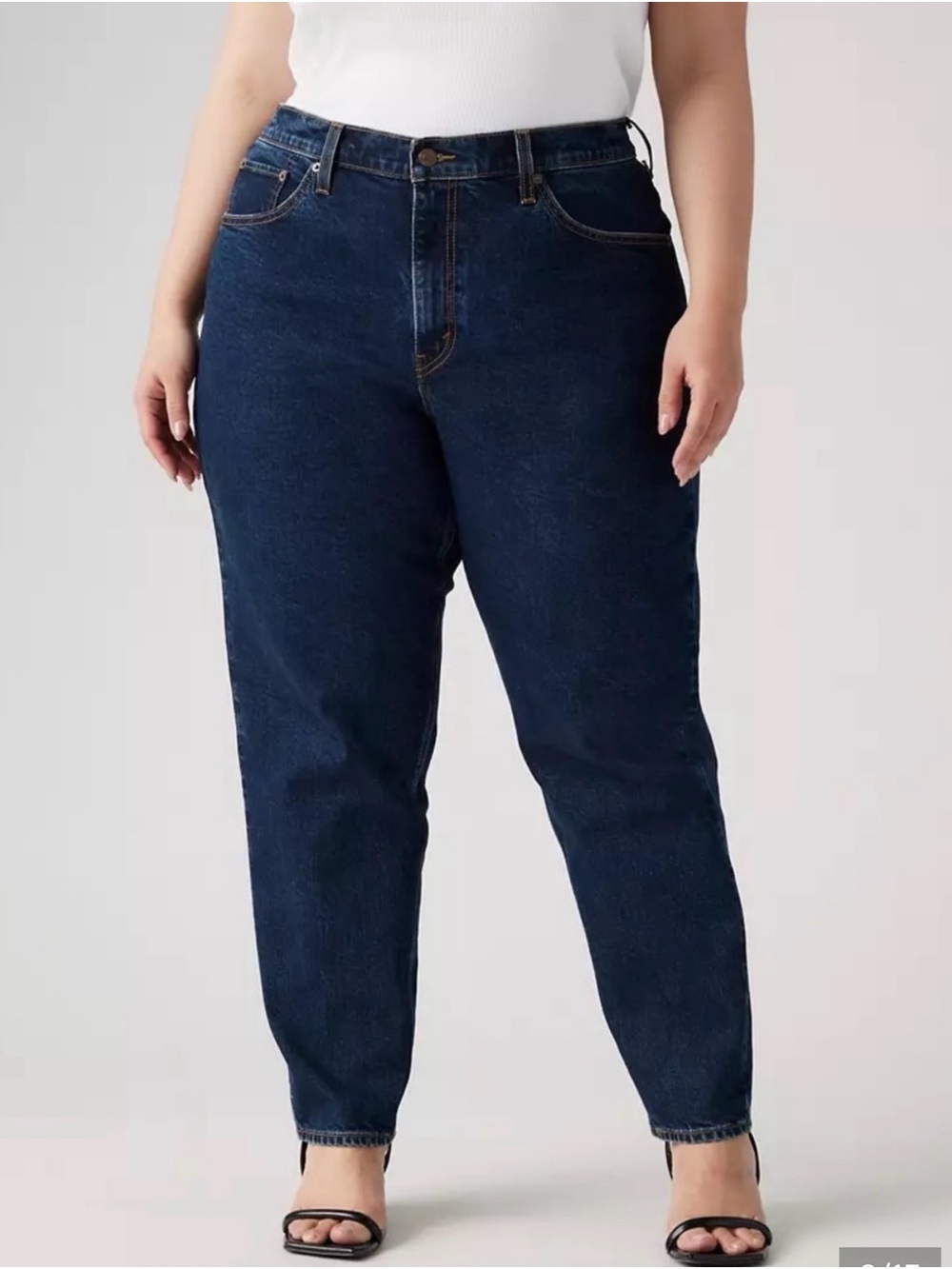 Levi's 80s mom Jeans in Dark Indigo 16w short